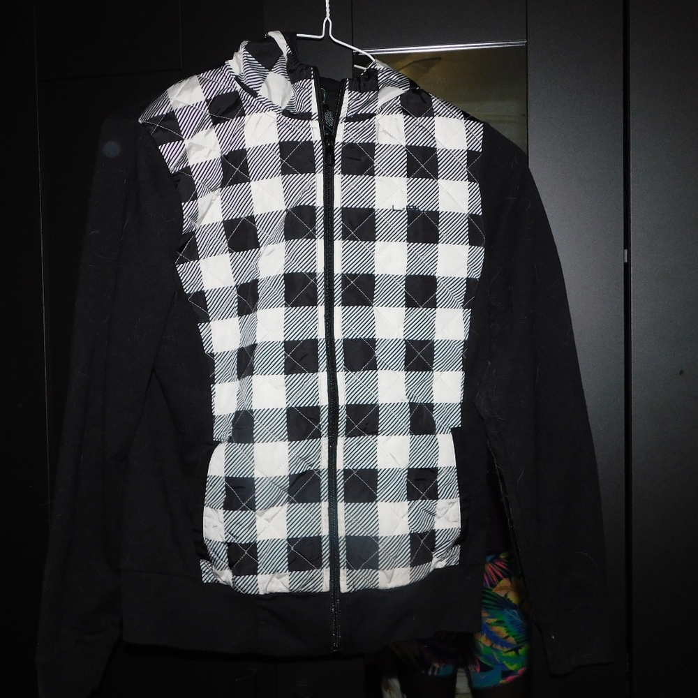 Black and White Ralph Lauren Zip Up